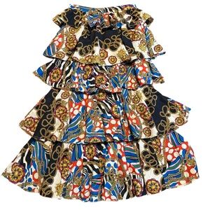 RHODE Tiered Carolina Print Maxi Skirt Size Large